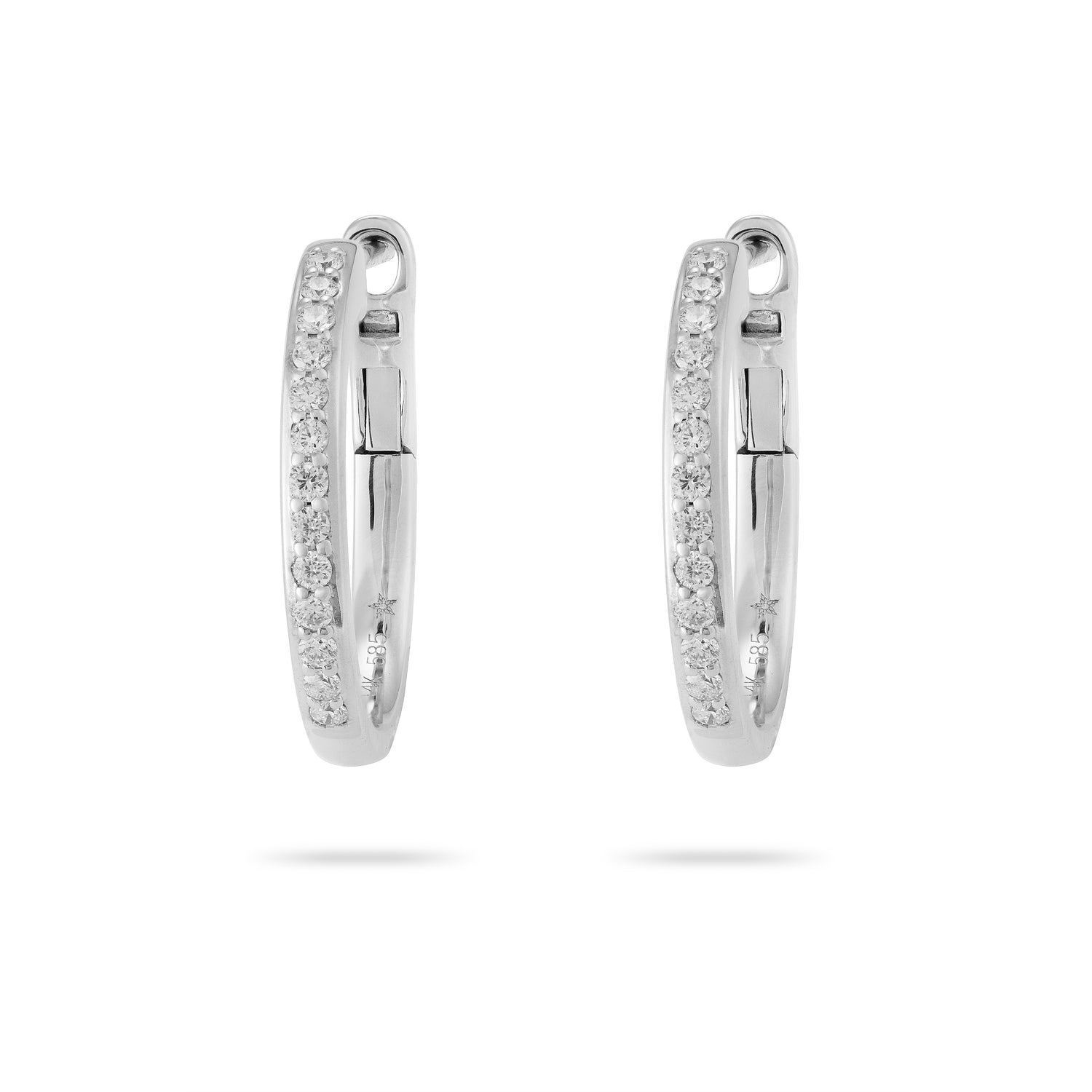 Diamond Hoop Earrings