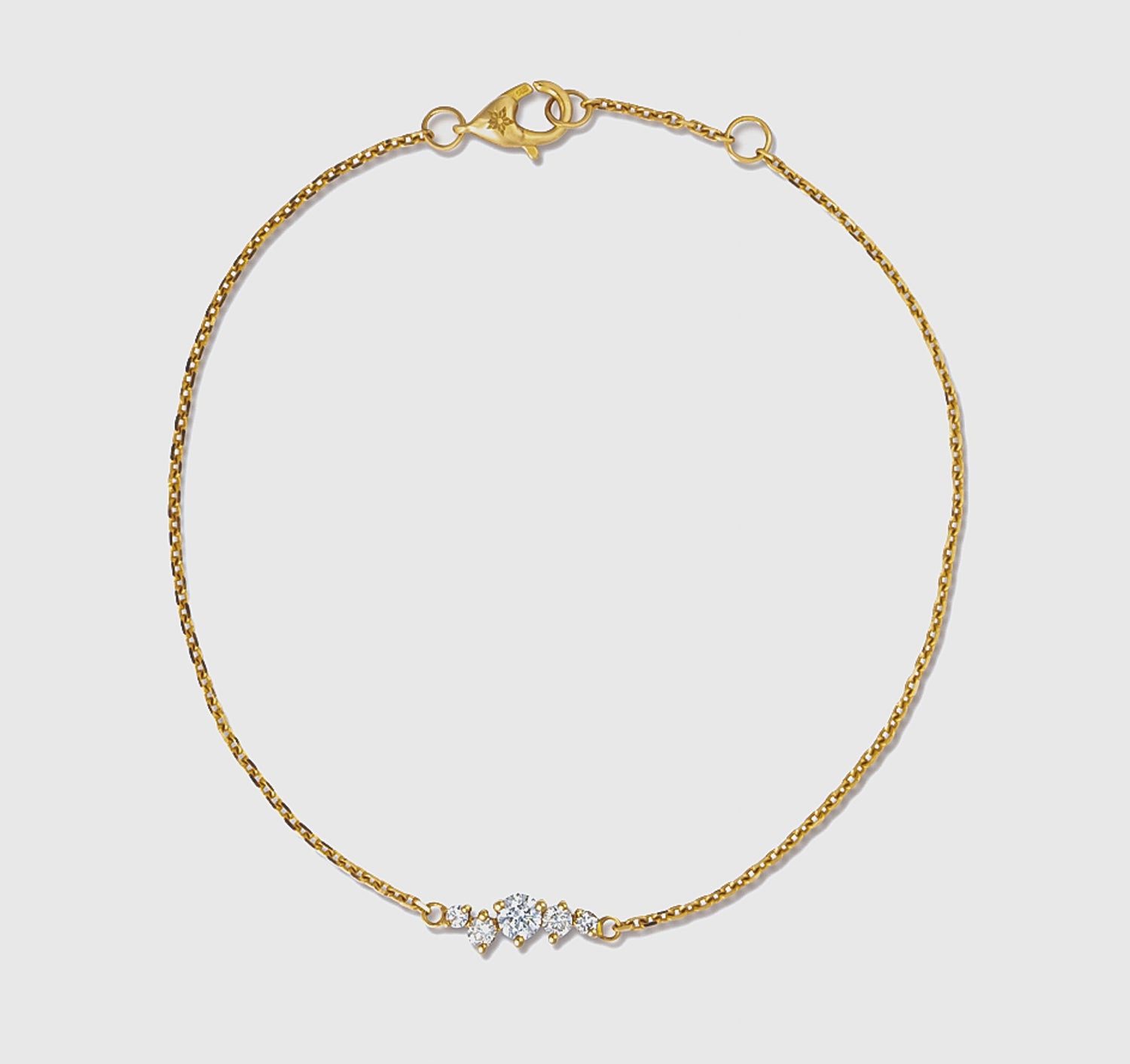 Diamond gold bracelet