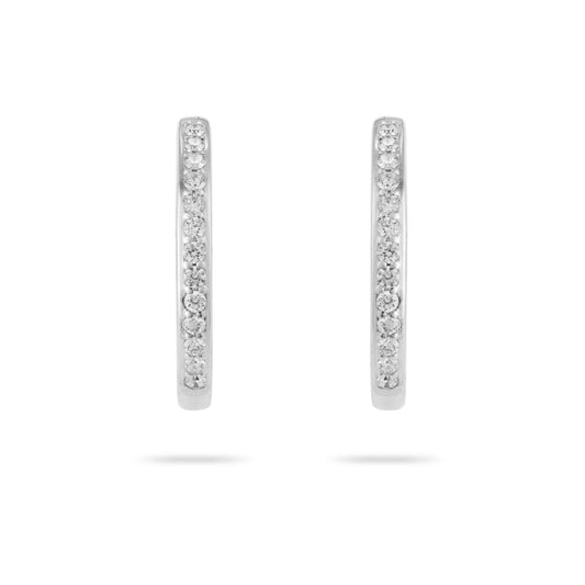 Diamond Hoop Earrings