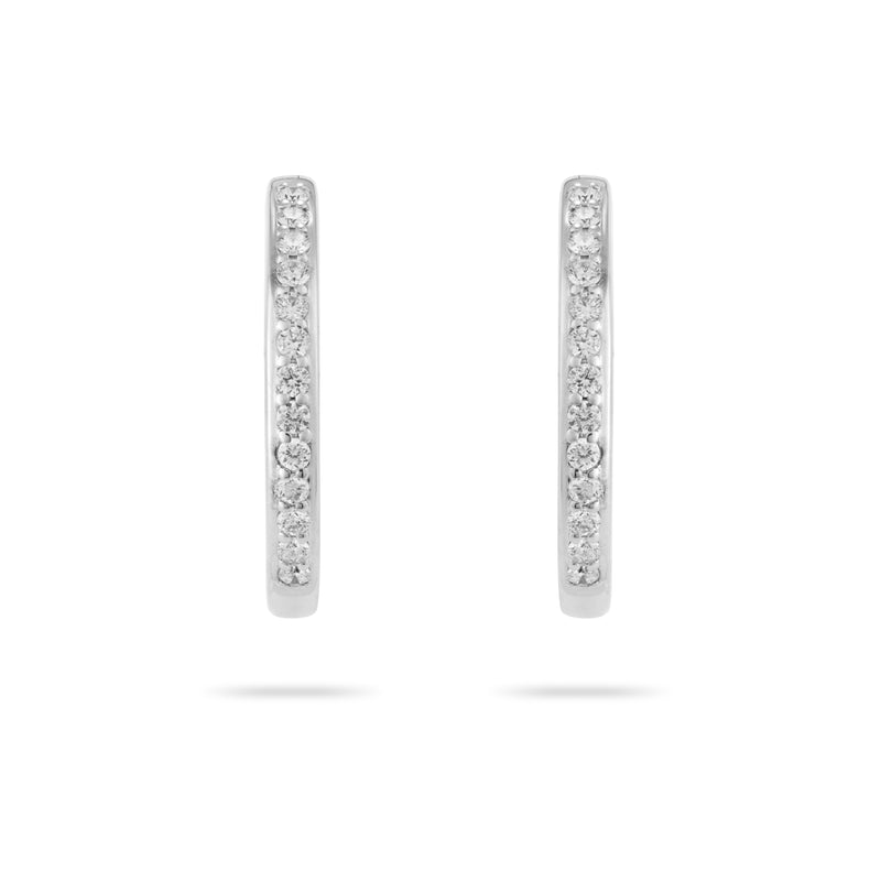Diamond Hoop Earrings