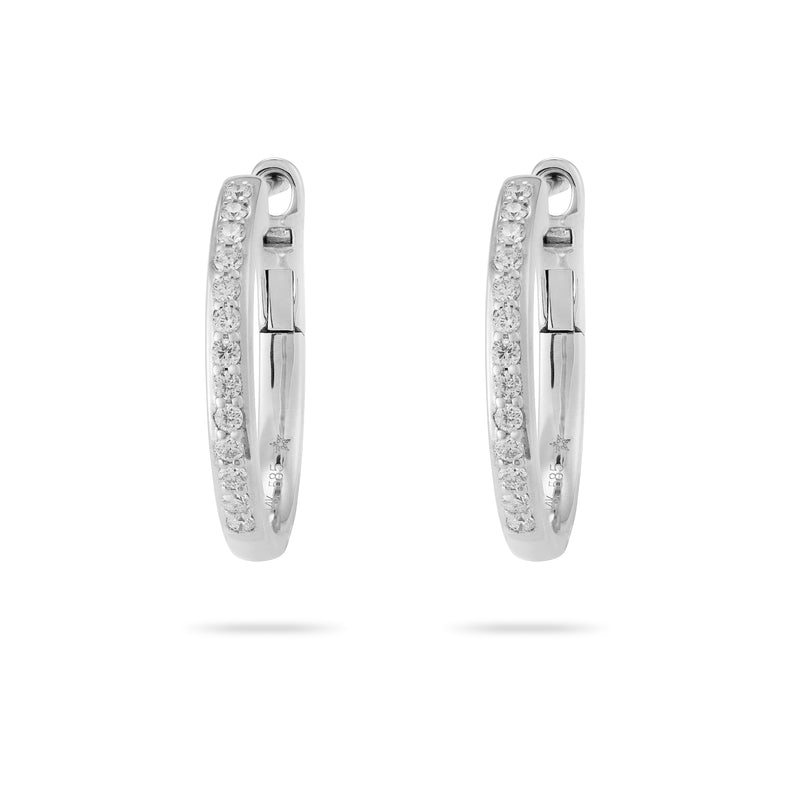 Diamond Hoop Earrings