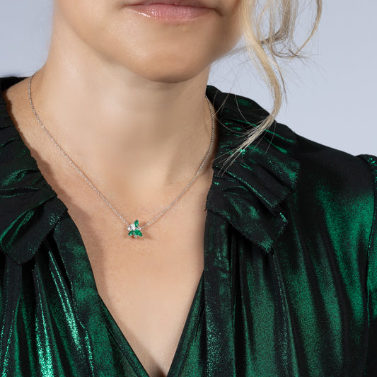 Emerald and Diamond Necklace