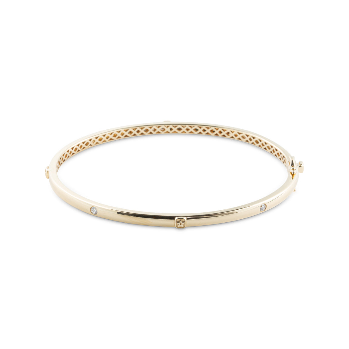 Diamond bangle bracelet