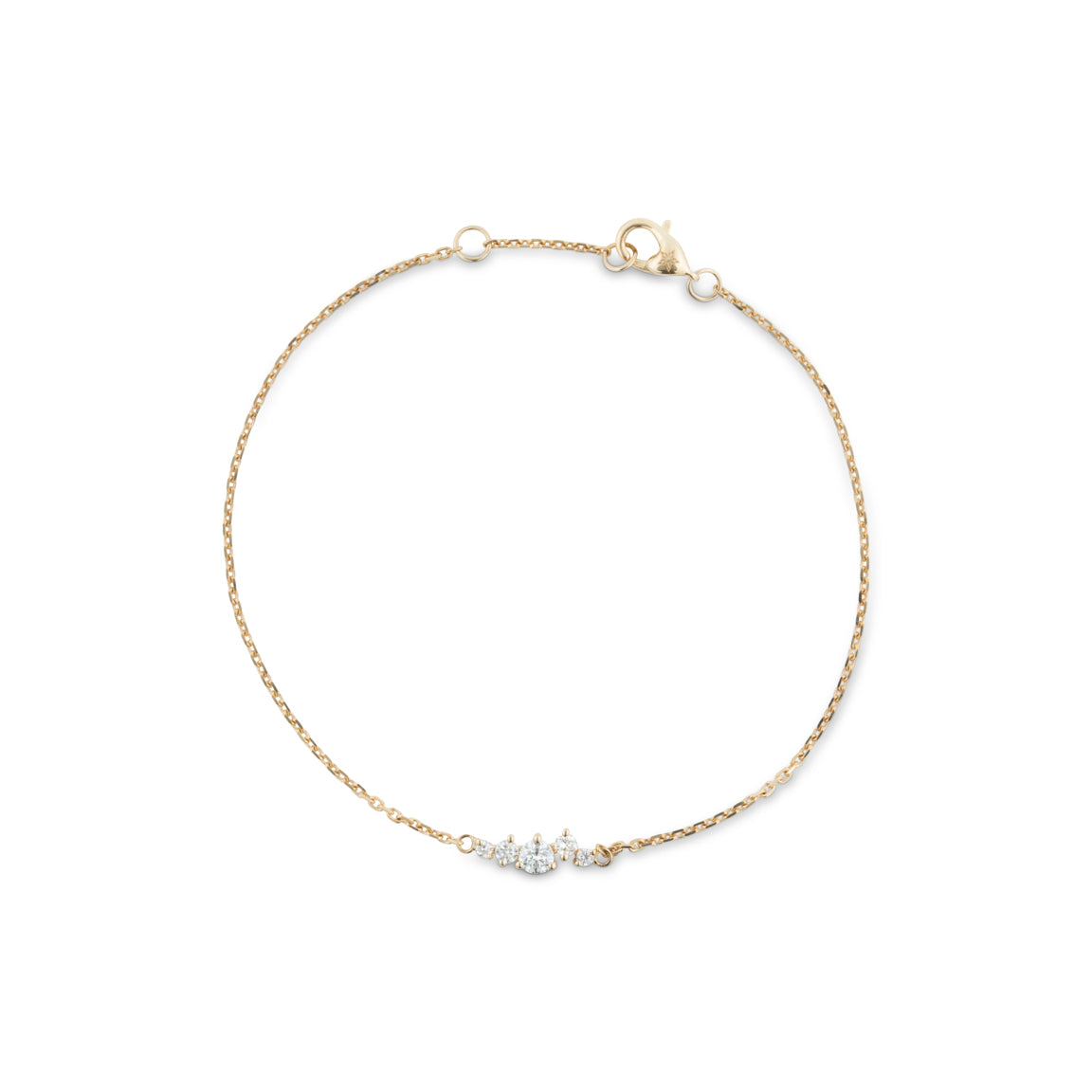 Diamond gold bracelet