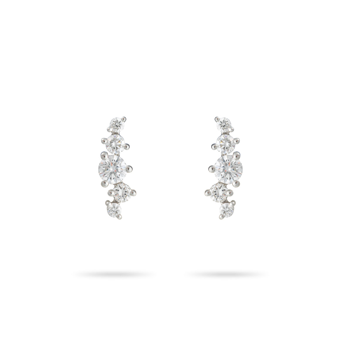 Little stars diamond stud earrings