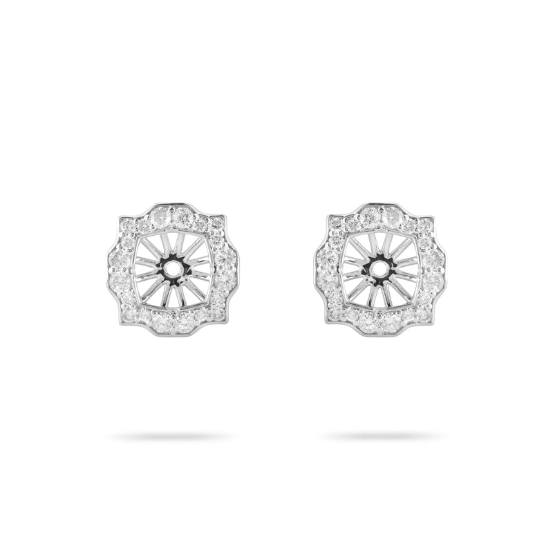 14K White Gold Lab-Grown Diamond Earring Jacket